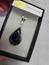 Load image into Gallery viewer, Custom Wire Wrapped Pietersite Necklace/Pendant Sterling Silver