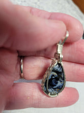 Load image into Gallery viewer, Custom Wire Wrapped Pietersite Necklace/Pendant Sterling Silver