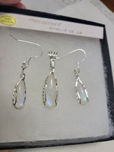 Load image into Gallery viewer, Custom Wire Wrapped Moonstone Set: Earrings Necklace/Pendant Sterling Silver