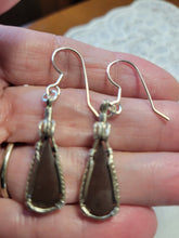 Load image into Gallery viewer, Custom Cut Polished & Wire Wrapped Redstone Set: Necklace/Pendant & Earrings Sterling Silver