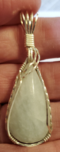 Load image into Gallery viewer, Custom Wire Wrapped Aquamarine Necklace/Pendant Sterling Silver
