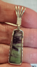 Load image into Gallery viewer, Custom Wire Wrapped Kamererite Necklace/Pendant Sterling Silver