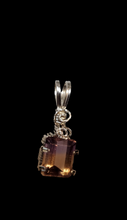 Load image into Gallery viewer, Custom Wire Wrapped Faceted Ametrine Neklace/Pendant Sterling Silver