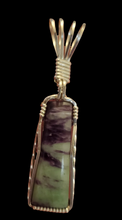 Load image into Gallery viewer, Custom Wire Wrapped Kamererite Necklace/Pendant Sterling Silver