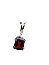 Load image into Gallery viewer, Custom Wire Wrapped Faceted Garnet 6. 92 Ct. Necklace/Pendant Sterling Silver