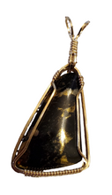 Load image into Gallery viewer, Custom Wire Wrapped Apache Gold Necklace/Pendant 14 Kgf Wire