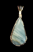 Load image into Gallery viewer, Custom Wire Wrapped British columbia Ocean Jasper Necklace/Pendant Sterling Silver