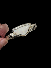 Load image into Gallery viewer, Custom Wire Wrapped Lightning Ridge Australian Opal Bracelet Size 6 1/4  Sterling Silver