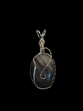 Load image into Gallery viewer, Custom Wire Wrapped Actenolite Necklace/Pendant Sterling Silver