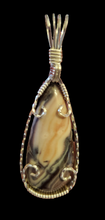 Load image into Gallery viewer, Custom Wire Wrapped Rare Porcelain Jasper Necklace/Pendant Sterling Silver