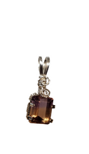 Load image into Gallery viewer, Custom Wire Wrapped Faceted Ametrine Neklace/Pendant Sterling Silver