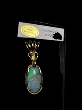 Load image into Gallery viewer, Custom Wire Wrapped Mosaic Australian Opal 8.5 ct. Necklace/Pendant 14kgf Wire One of a Kind