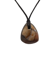 Load image into Gallery viewer, Custom Cut Polished Jasper Necklace/Pendant With Adjustable Cord