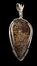 Load image into Gallery viewer, Custom Wire Wrapped Nelsonite Virginia State Stone Necklace/pendant