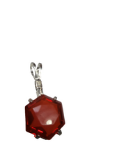 Load image into Gallery viewer, Custom Wire Wrapped Faceted Hessonite Garnet Necklace/Pendant Sterling Silver