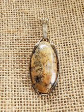Load image into Gallery viewer, Custom Wire Wrapped Crazy Horse Monument Stone Necklace/Pendant Sterling Silver