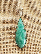 Load image into Gallery viewer, Custom Wire Wrapped Amazonite Amelia County VA Necklace/Pendant Sterling Silver