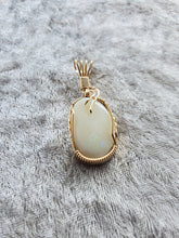 Load image into Gallery viewer, Custom Wire Wrapped Opal from Lightening Ridge Australia Necklace/Pendant 14kgf