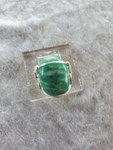 Load image into Gallery viewer, Custom Amazonite Ring Size 7 1/2  Wire Wrapped in Sterling Silver