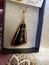 Load image into Gallery viewer, Custom Wire Wrapped Apache Gold Necklace/Pendant 14 Kgf Wire