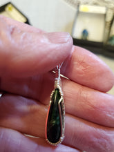 Load image into Gallery viewer, Custom Wire Wrapped Maw Sit Sit Jade Necklace/Pendant Sterling Silver