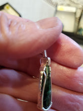 Load image into Gallery viewer, Custom Wire Wrapped Maw Sit Sit Jade Necklace/Pendant Sterling Silver
