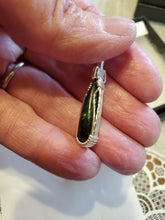 Load image into Gallery viewer, Custom Wire Wrapped Maw Sit Sit Jade Necklace/Pendant Sterling Silver