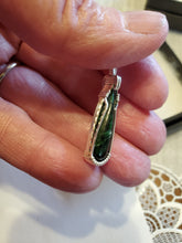 Load image into Gallery viewer, Custom Wire Wrapped Maw Sit Sit Jade Necklace/Pendant Sterling Silver