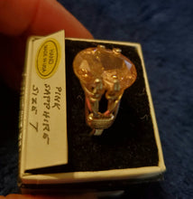 Load image into Gallery viewer, Custom Wire Wrapped Pink Sapphire Ring Size 7 Sterling Silver