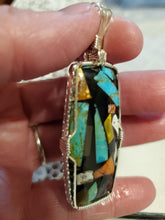Load image into Gallery viewer, Custom Wire Wrapped Scrapite Necklace/Pendant Sterling Silver