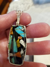 Load image into Gallery viewer, Custom Wire Wrapped Scrapite Necklace/Pendant Sterling Silver