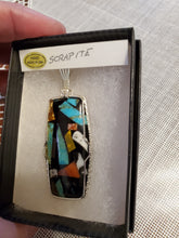 Load image into Gallery viewer, Custom Wire Wrapped Scrapite Necklace/Pendant Sterling Silver