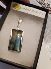Load image into Gallery viewer, Custom Wire Wrapped Labradorite Necklace/Pendant in Sterling Silver