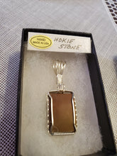 Load image into Gallery viewer, Custom Wire Wrapped Hokie Stone from Virginia Tech Quarries Necklace/Pendant Sterling Silver