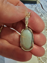 Load image into Gallery viewer, Custom Wire Wrapped Lightning Ridge Opal Necklace/Pendant Sterling Silver