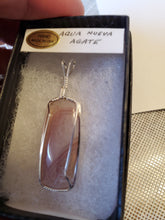 Load image into Gallery viewer, Custom Wire Wrapped Aqua Nueva Necklace/Pendant Sterling Silver