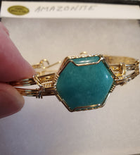 Load image into Gallery viewer, Custom Wire Wrapped Amazonite AAA+ Quality Virginia Gemstone Bracelet 14Kgf Size 7