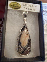 Load image into Gallery viewer, Custom Wire Wrapped Rare Porcelain Jasper Necklace/Pendant Sterling Silver