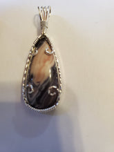Load image into Gallery viewer, Custom Wire Wrapped Rare Porcelain Jasper Necklace/Pendant Sterling Silver