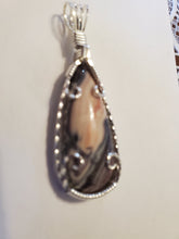 Load image into Gallery viewer, Custom Wire Wrapped Rare Porcelain Jasper Necklace/Pendant Sterling Silver