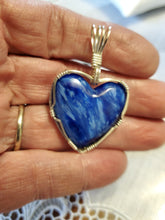 Load image into Gallery viewer, Custom Wire Wrapped Star Burst Heart Necklace/Pendant Sterling Silver