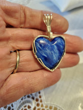 Load image into Gallery viewer, Custom Wire Wrapped Star Burst Heart Necklace/Pendant Sterling Silver