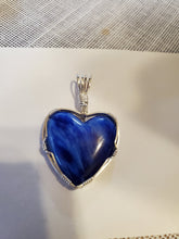 Load image into Gallery viewer, Custom Wire Wrapped Star Burst Heart Necklace/Pendant Sterling Silver