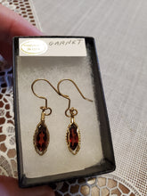 Load image into Gallery viewer, Custom Wire Wrapped Faceted Garnet 3.9 ct. Earrings 14Kgf