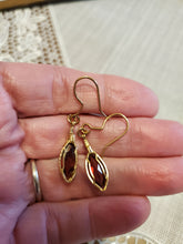 Load image into Gallery viewer, Custom Wire Wrapped Faceted Garnet 3.9 ct. Earrings 14Kgf