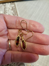 Load image into Gallery viewer, Custom Wire Wrapped Faceted Garnet 3.9 ct. Earrings 14Kgf