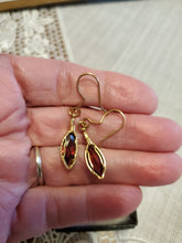 Load image into Gallery viewer, Custom Wire Wrapped Faceted Garnet 3.9 ct. Earrings 14Kgf