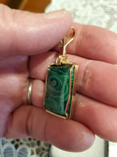 Load image into Gallery viewer, Custom Wire Wrapped Malachite Necklace/Pendant 14 Kgf
