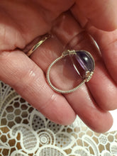 Load image into Gallery viewer, Custom wire wrapped Amethyst Ring Size 6 1/2  Sterling Silver