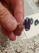 Load image into Gallery viewer, Custom wire wrapped Amethyst Ring Size 6 1/2  Sterling Silver